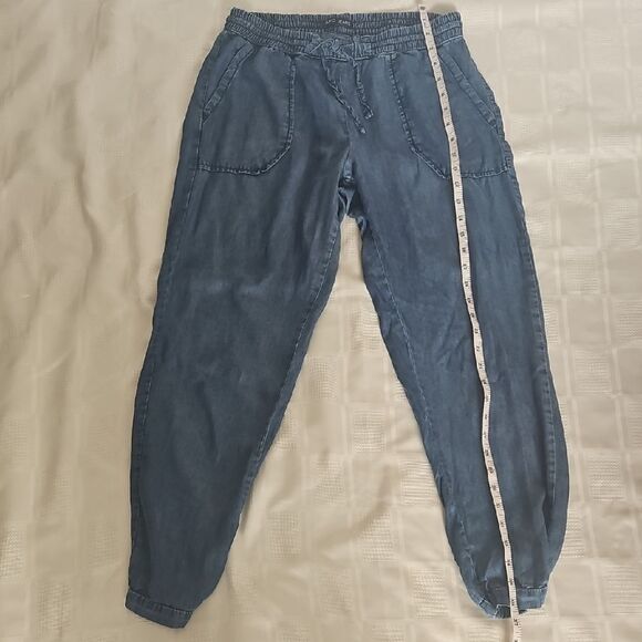 Blue Ankle Cropped Casual Pants - Picture 7 of 16